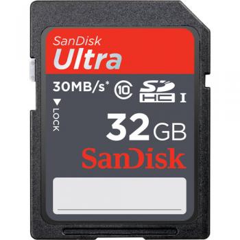 SanDisk Ultra 32GB SDHC Class 10/UHS-1 Flash Memory Card