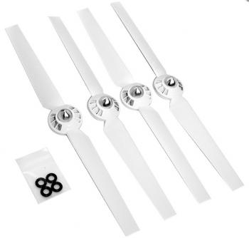 Ultimaxx Self-tightening Propellers blades for Yuneec Typhoon G, Q500, Q500+, Q500 4K Quadcopters (White)