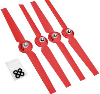 Ultimaxx Self-tightening Propellers blades for Yuneec Typhoon G, Q500, Q500+, Q500 4K Quadcopters (Red)