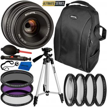 Ultimaxx 25mm f/1.8 Manual Lens Kit for Sony FS7 FS7M2 FS5 FS5M2K a9 a
