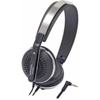 Audio TECHNICA-HEADPHONES ATH-RE70BK Portable On-Ear Headphone Black