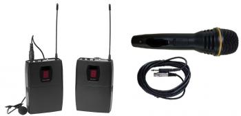 Ultimaxx Professional Wireless UHF Mic System Handheld + Lavaliere Com