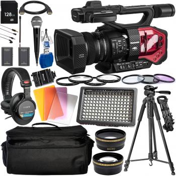 Panasonic AG-DVX200 4K Professional Camcorder with Deluxe Accessory Bu