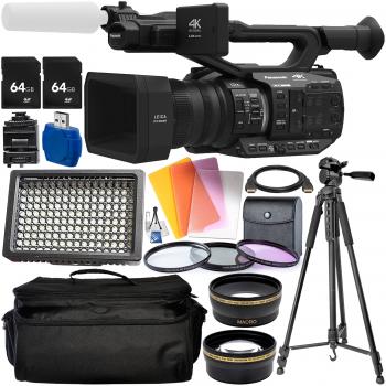 Panasonic AG-UX90 4K/HD Professional Camcorder with Starter Accessory 