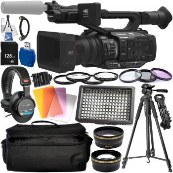 Panasonic AG-UX180 4K Professional Camcorder with Essential Accessory 
