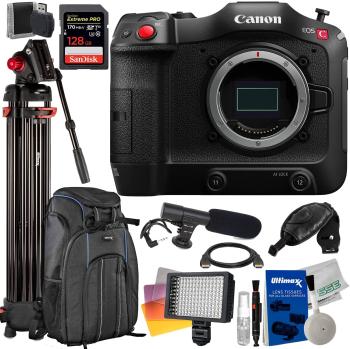 Canon EOS C70 Cinema Camera with Essential Accessory Bundle - Includes