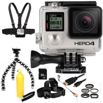GoPro Hero4 Black Edition Camera + All Sports Bundle