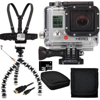 GoPro HERO3 White Edition Action Camera + Beginners Bundle