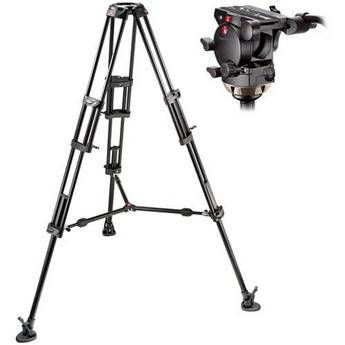 Manfrotto 526545BK Professional Video Tripod System with 526 Head (Black)