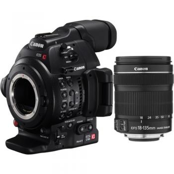 Canon EOS C100 Mark II Cinema EOS Camera with EF-S 18-135mm USM Lens