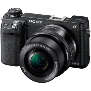 Sony Alpha NEX-6 Mirrorless Digital Camera with 16-50mm Zoom Lens (Bla