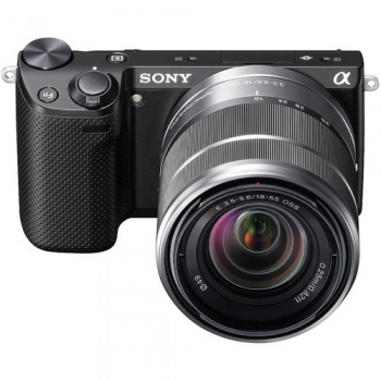 Sony Alpha NEX-5R Mirrorless Digital Camera with 18-55mm f/3.5-5.6 E-mount Zoom Lens (Black)(NEX5R)