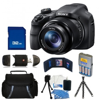 Sony Cyber-shot DSC-H200 Digital Camera + Accessory Bundle