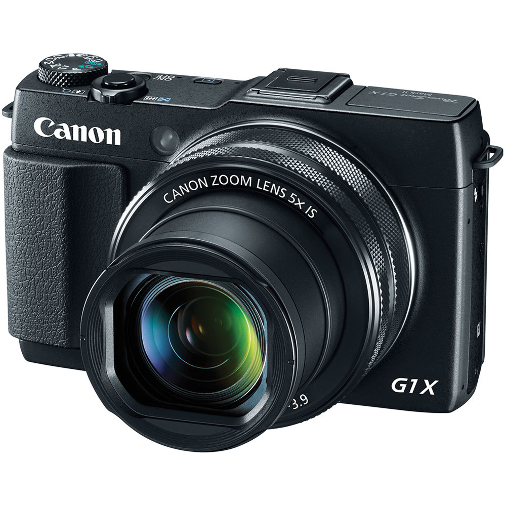 Canon PowerShot G1X Mark II Camera Black (12.8 MP 5x Optical Zoom) 3 i