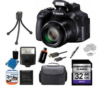 Canon PowerShot SX60 HS Digital Camera + 32GB Accessory Bundle