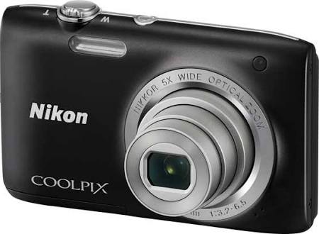 Nikon S2800 20MP 5x Optical Zoom Compact Digital Camera Black