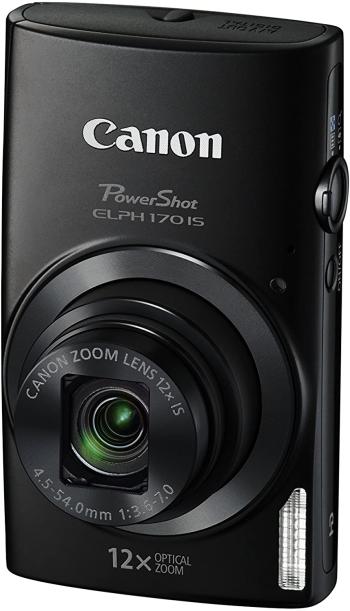 Canon PowerShot ELPH 170 IS IXUS 170 (Black)
