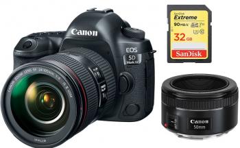 Canon EOS 5D Mark IV with Canon EF 24-105mm f/4L IS II USM Lens Prime 