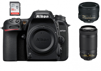Nikon D7500 DSLR Camera Dual Lens Kit