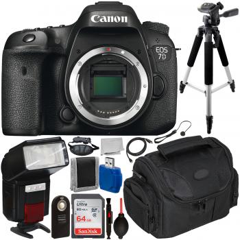 Canon EOS 7D DSLR Camera (Body Only) with Accessory Bundle