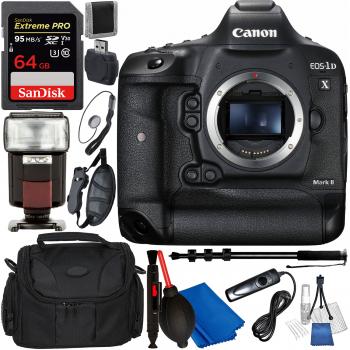 Canon EOS-1D X Mark II DSLR Camera (Body Only) with Accessory Bundle
