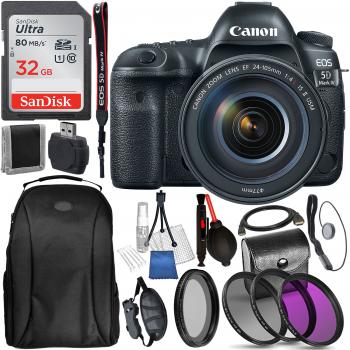 Canon EOS 5D Mark IV DSLR Camera with 24-105mm f/4L II Lens and Access