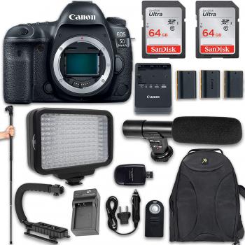 Canon EOS 5D Mark IV Full Frame Digital SLR Camera (Body Only) and Acc