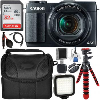 Canon PowerShot G1 X Mark II Digital Camera (Black) and Accessory Bund