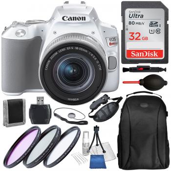 Canon EOS Rebel SL3 DSLR Camera with 18-55mm Lens (White) - 3457C001 a