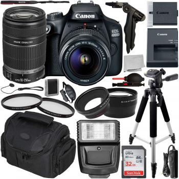 Canon EOS 4000D DSLR Camera with EF-S 18-55mm III Lens - 2628C003 & 55