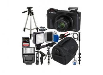 Canon G7 X Mark III PowerShot Digital Camera (Black) - 3637C001 with D