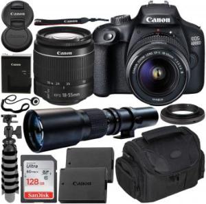 Canon EOS 4000D DSLR Camera with EF-S 18-55mm III Lens