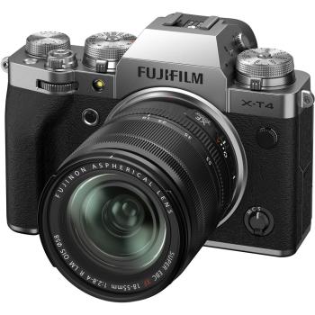 FUJIFILM X-T4 Mirrorless Camera with 18-55mm f/2.8-4 R LM OIS Lens (Si