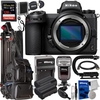 Nikon Z7 II Mirrorless Camera (Body Only) + SanDisk 128GB Extreme Pro SDXC Hard Shell Deluxe Camera Backpack 2X Extended Life Batteries TTL Dedicated Flash for Nikon & Much More (27pc Bundle)