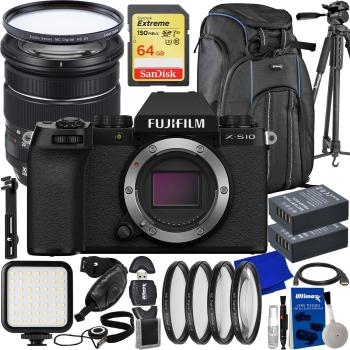 FUJIFILM X-S10 Mirrorless Camera with 16-80mm Lens + SanDisk 64GB Extr