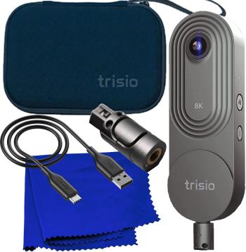Trisio Lite 2 VR - 8K Virtual Tour NodeRotate 360° Camera + Manufacturer Supplied Carrying Case Quick Plug-in USB Cable Seller Supplied Microfiber Cloth & More (7pc Bundle)