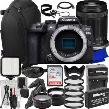 Canon EOS R10 Mirrorless Camera with 18-150mm Lens + Canon 100s Sling 