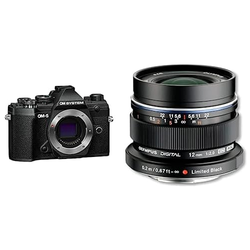 OM SYSTEM OM-5 Mirrorless Camera with M. Zuiko Digital ED 12mm f/2 Len