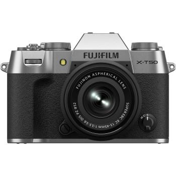 FUJIFILM X-T50 Mirrorless Camera with XC 15-45mm f/3.5-5.6 Lens (Silve