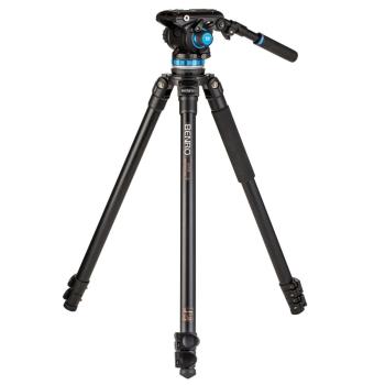 Benro A373F 3-Section Aluminum Single Tube Video Tripod with S6PRO Vid