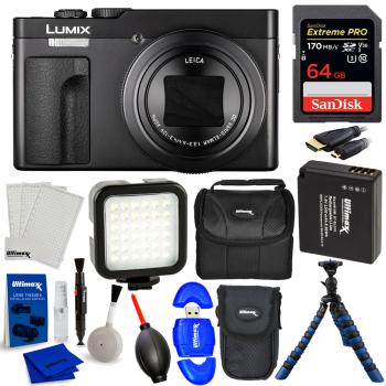 Panasonic TZ99/ZS99 Digital Camera (Black) Advanced Bundle
