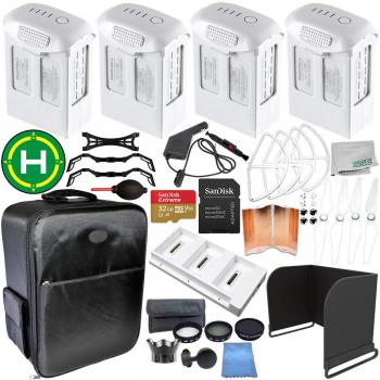 4-Battery Pack for Phantom 4 Series Accessory Bundle