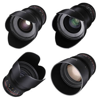 Rokinon 24 35 50 85mm T1.5 Cine DS Lens Kit for Nikon F Mount