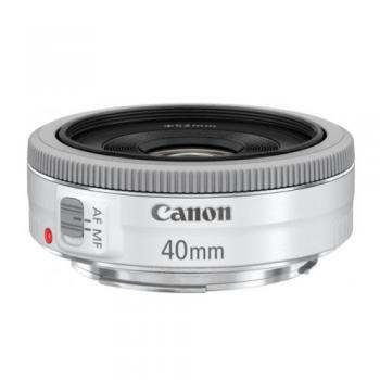 Canon EF 40mm f/2.8 STM Lens (White)