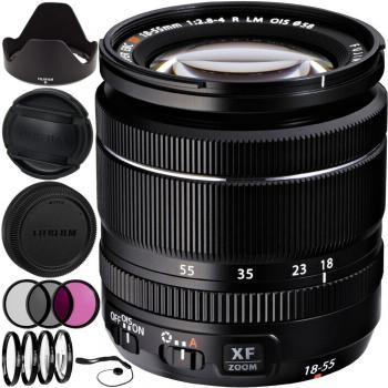 Fujifilm XF 18-55mm f/2.8-4 R LM OIS Zoom Lens (White Box) Filter Bund