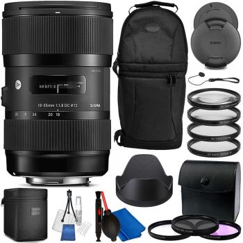 Sigma 18-35mm F1.8 Art DC HSM Lens for Canon DSLR Cameras with Accesso