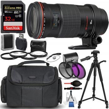 Canon EF 180mm f/3.5L Macro USM Lens and Accessory Bundle