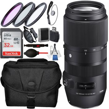 Sigma 100-400mm f/5-6.3 DG OS HSM Contemporary Lens for Nikon F and Ac