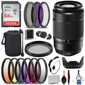 Fujifilm XC 50-230mm f/4.5-6.7 OIS II Lens - 16460771 with Essential Bundle