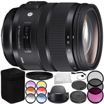 Sigma 24-70mm f/2.8 DG OS HSM Art Lens for Nikon F - 576955 Accessory Bundle